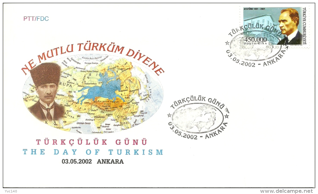 Turkey; Special Postmark 2002 The Day Of Turkism - FDC