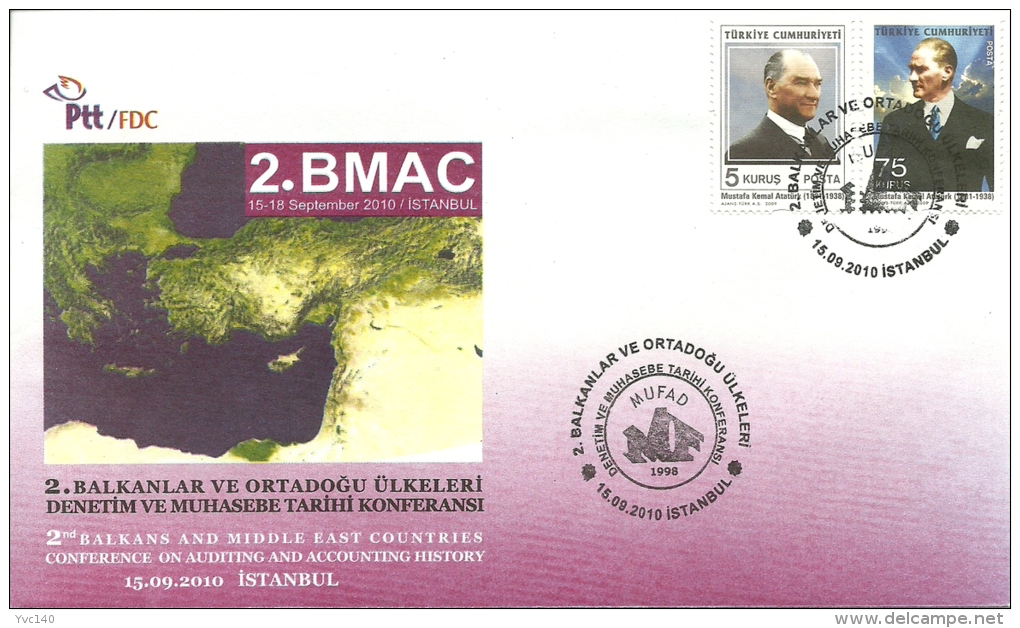 Turkey; Special Postmark 2010 2nd Conference Of BMAC, Istanbul - FDC