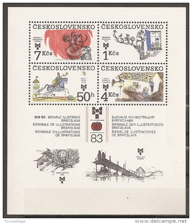 CHECOSLOVAQUIA 1983 - Yvert #H61 - MNH ** - Blocks & Sheetlets