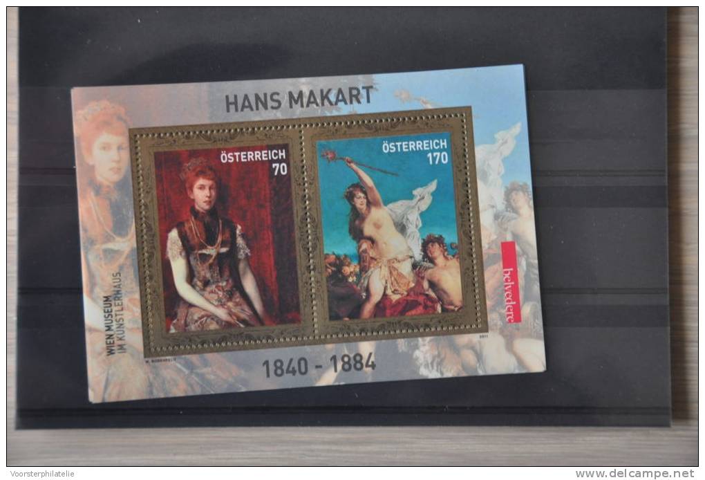 A 298 ++ AUSTRIA ÖSTERREICH 2011 HANS MAKART KUNST PAINTING ART   MNH POSTFRIS - Ungebraucht