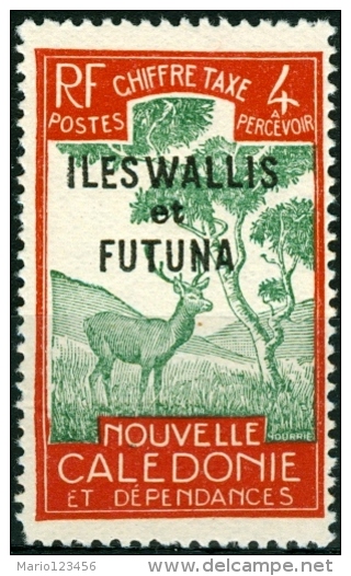 WALLIS FUTUNA, COLONIA FRANCESE, FRENCH COLONY, SEGNATASSE, FAUNA, 1930,  NUOVO, (MNG), Mi P12, YT T12 - Ungebraucht