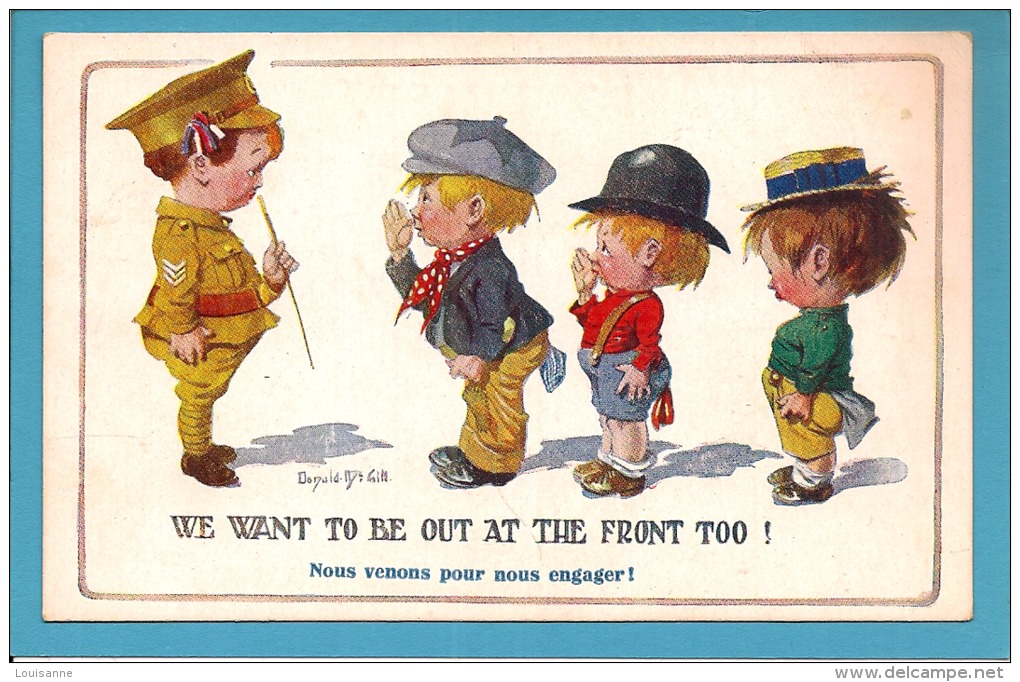 CARTE HUMOUR - ENFANTS  (signé Donald  Mac  Gill ) - Adolf 'Jodolfi'