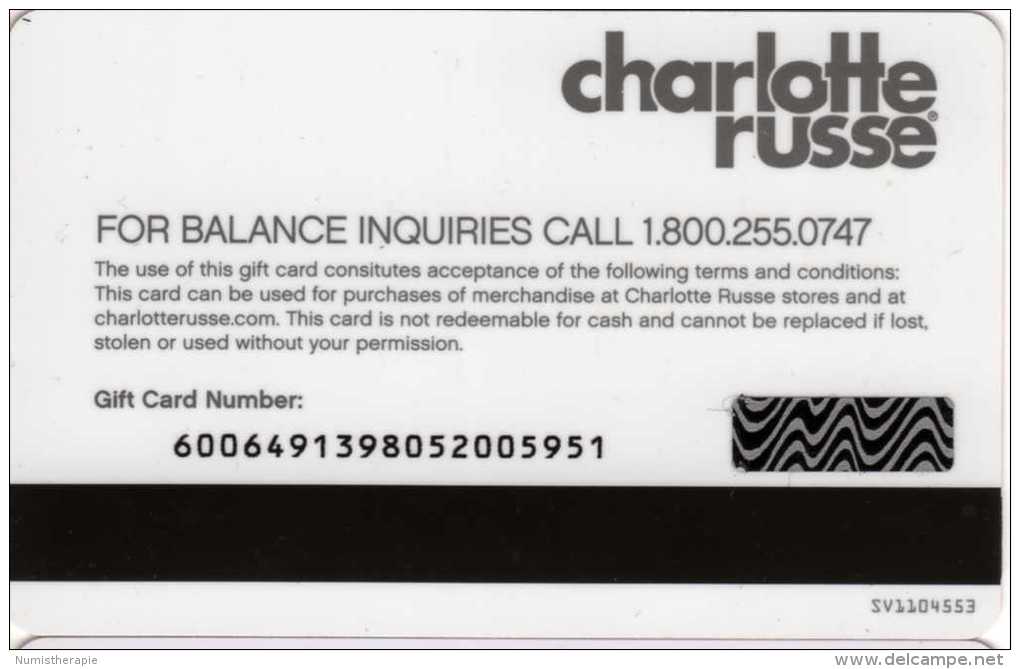 USA : Charlotte Russe Gift Card - Tarjetas De Regalo