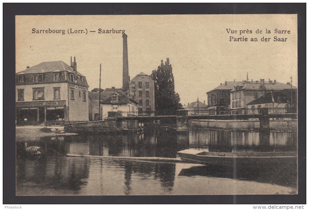 SARREBOURG CPA 1919 Vue Prés De La Sarre - Saarburg
