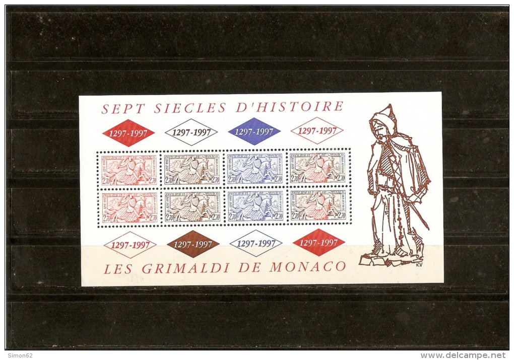 MONACO  BLOC N °75    NEUF **  1997 - Blocs