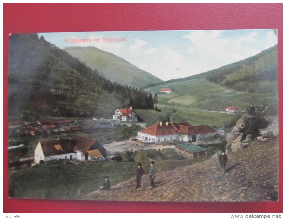 AK KÖNIGSALM SENFTENBERG B.KREMS Ca.1910  // D*8000 - Krems An Der Donau