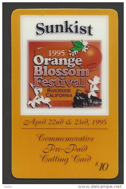 United States,The Orange Blossom Festival, Pre-Paid Calling Card,by TTI,1995. - Autres & Non Classés