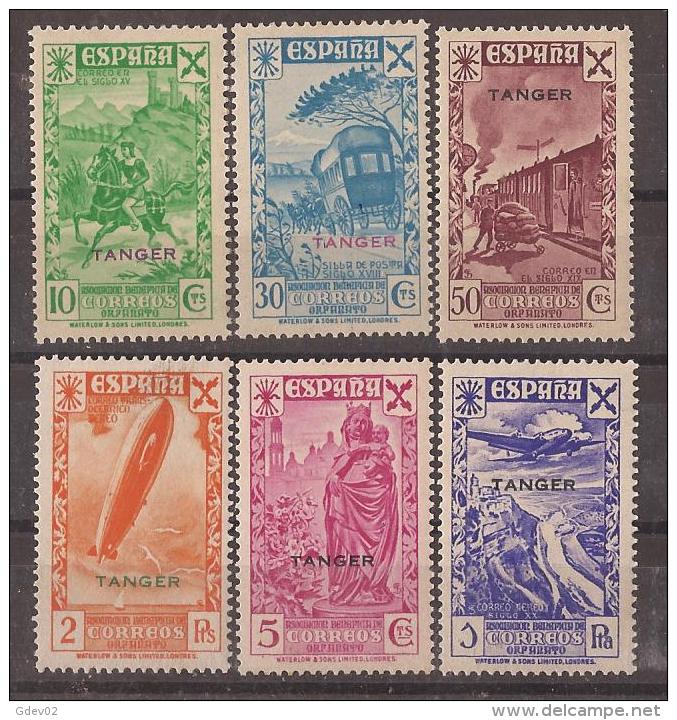 TABE6SCSF-L4286-TTRASPSCLA.Spain .BENEFICENCIA.Historia Del Correo.TANGER ESPAÑOL1939.(Ed 6/11**) Sin Charnela..LUJO - Other & Unclassified