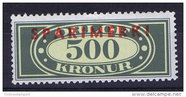Iceland Sparimerki, 500 Kr. - Andere & Zonder Classificatie