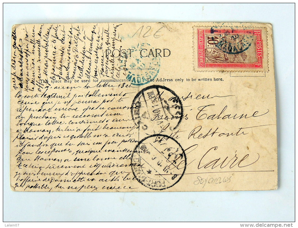 Carte Postale Ancienne : Seychelles : Victoria Street , MAHE , With Stamp - Seychelles