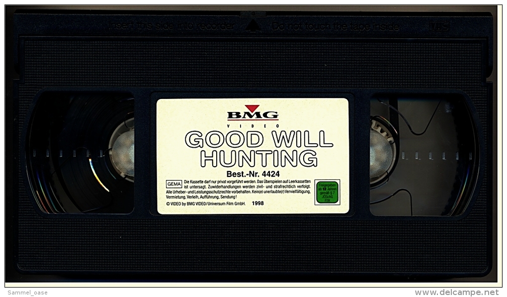 VHS Video  -  Good Will Hunting   -  Mit : Matt Damon, Cole Hauser, Ben Affleck, Casey Affleck  , Von 1998 - Drama