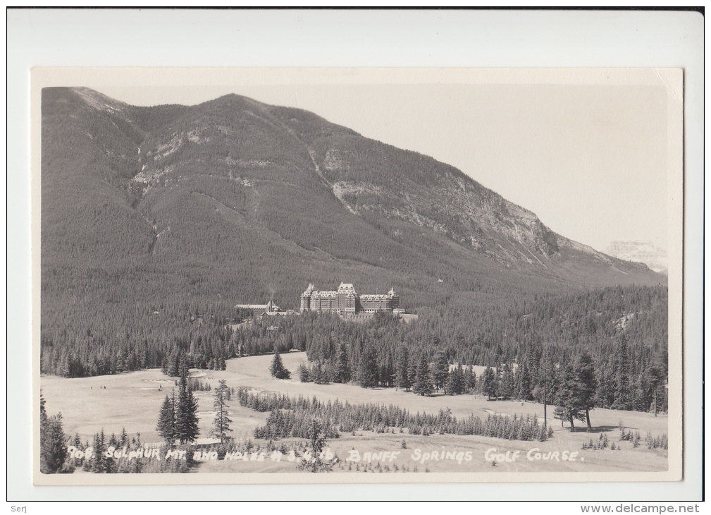 Springs Golf Course Canadian Rockies  Banff  Alberta  Canada Old PC - Banff