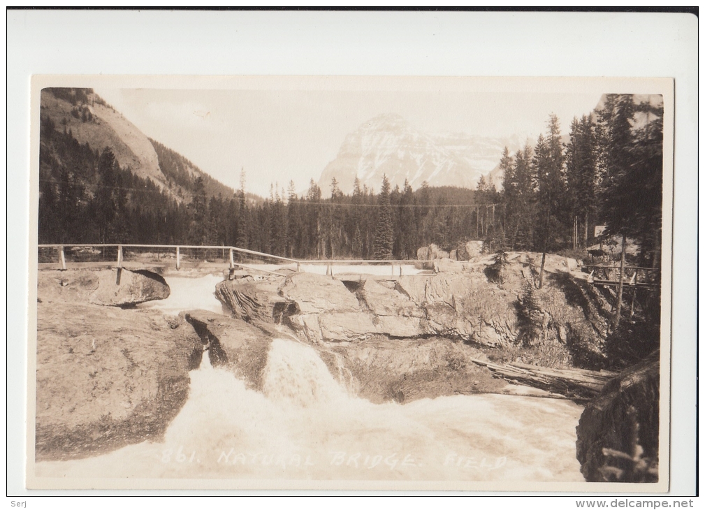 Natural Bridge Field   Banff  Alberta  Canada Old PC - Banff