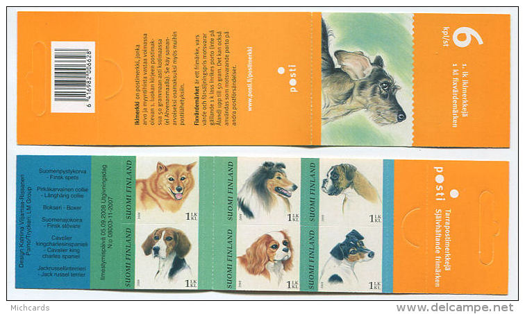 Carnet FINLANDE 2007 - Chiens Dogs Perros - Serie Neuve Sans Charniere (Yvert C 1893) - Booklets