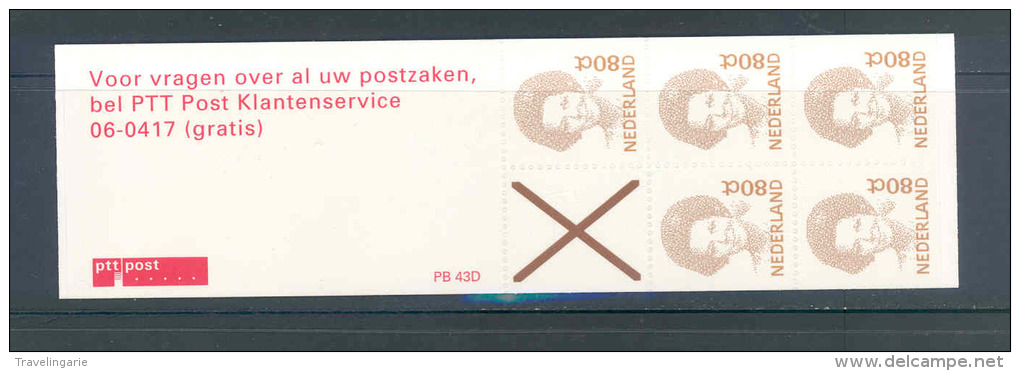 Nederland 1994 Queen Beatrix Stampbooklet MNH *** - Cuadernillos