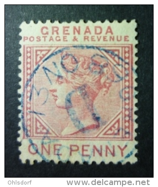 GRENADA 1883: YT 14 / Sc 21, O - FREE SHIPPING ABOVE 10 EURO - Grenada (...-1974)