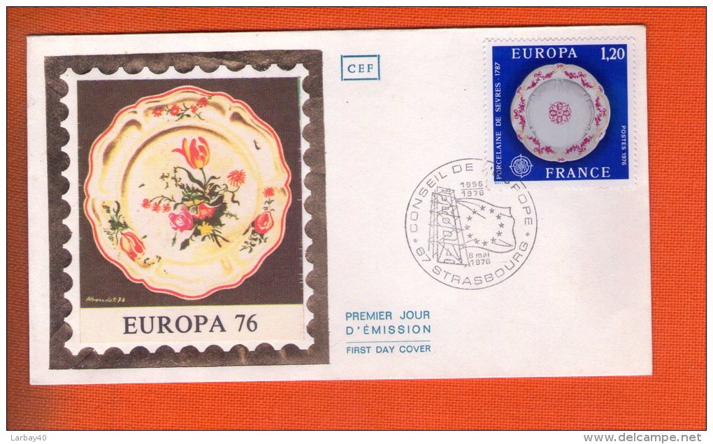 1 Enveloppe Premier Jour Europa 76 1976 - 1970-1979