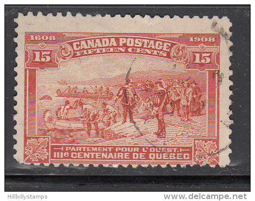 Canada  Scott No 102   Used    Year  1908 - Used Stamps