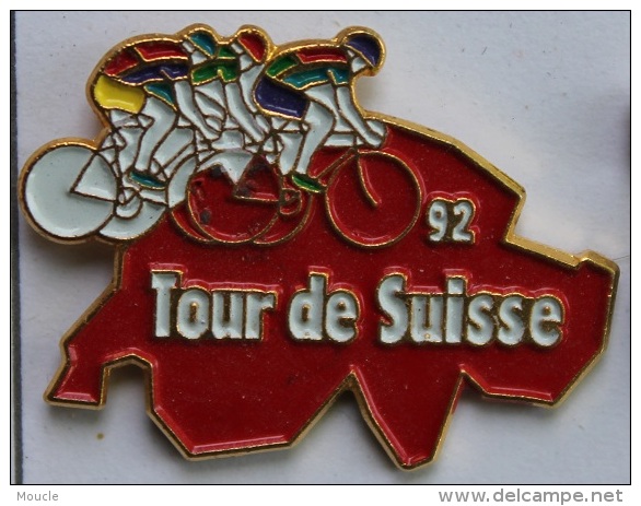 TOUR DE SUISSE 92 - CYCLISME - CYCLISTE - CARTE DE LA SUISSE    (VELO) - Ciclismo