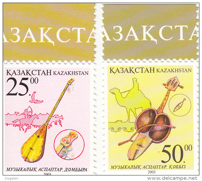 Kazakhstan 423/424 Muziekinstrumenten - Kazakhstan