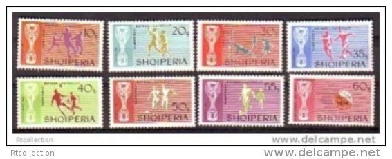 Albania 1966 Sports Soccer Football World Cup 1966 England MNH Stamps Scott 945-952 Michel 1071-1078 - 1966 – England