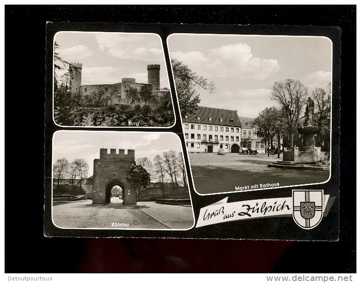 ZÜLPICH Zuelpich Gruss Aus   Burg Kölntor Markt Mit Rathaus  ( VW Kombi - Zuelpich