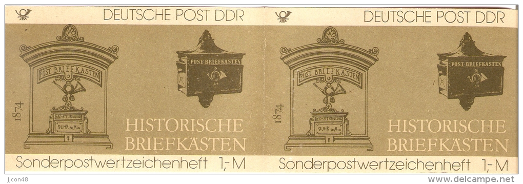 Germany (DDR) 1985  Michel SMHD 22 A   (**) MNH - Booklets