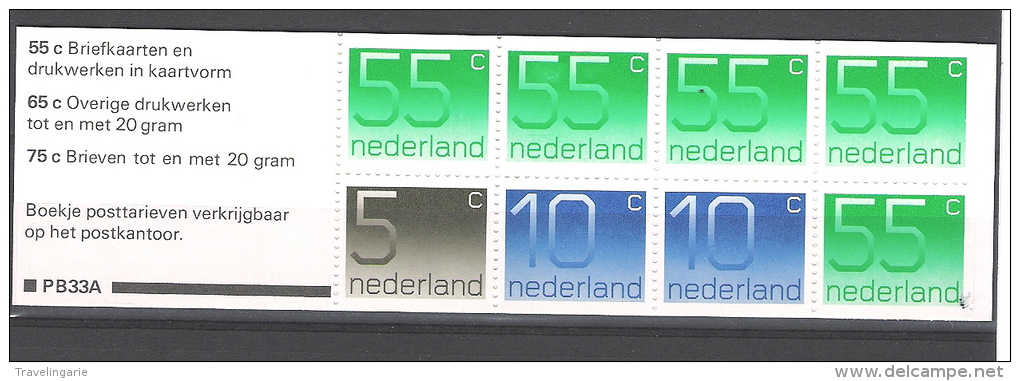 Nederland 1986 Crouwel Stamp Booklet MNH ** - Carnets Et Roulettes