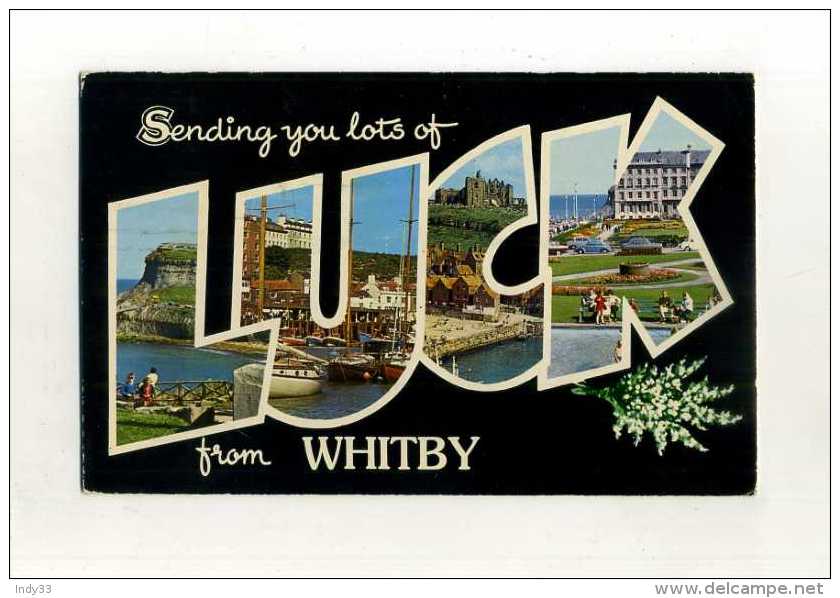 - ANGLETERRE YORKSHIRE . SENDING YOU LOTS OF LUCK FROM WHITBY . - Whitby