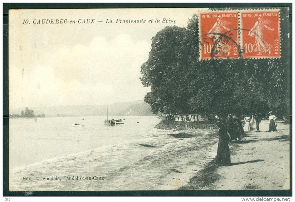 CAUDEBEC EN CAUX  -    La Promenade Et La Seine    - Bcr06 - Caudebec-en-Caux