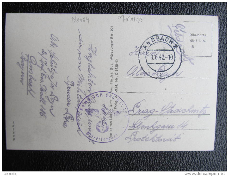 AK ANSBACH Feldpost 1942 /// D*8154 - Ansbach