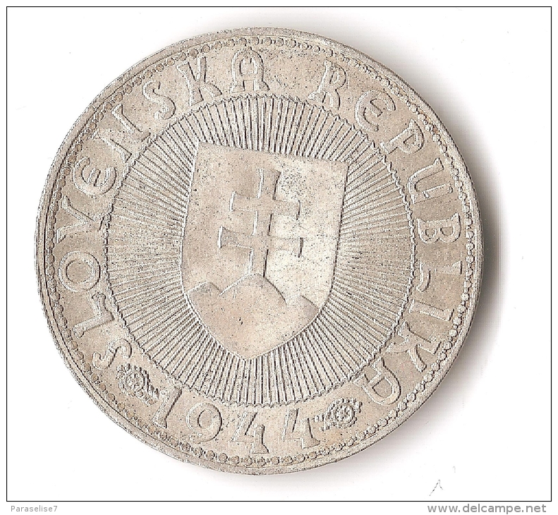 SLOVAQUIE  10  KORUN  1944  ARGENT - Slovakia