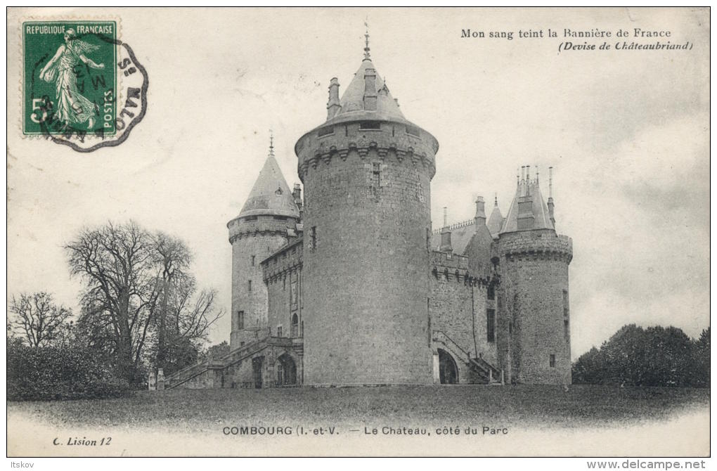 2 Cpa Du Château De Combourg (C. Lision 12 & Sorel) - Combourg