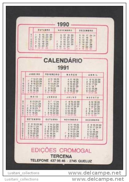 YEAR 1990/1991 POKET CALENDAR MACAU MACAO HERALDIC COAT OF ARMS CHINA CHINE - Petit Format : 1991-00