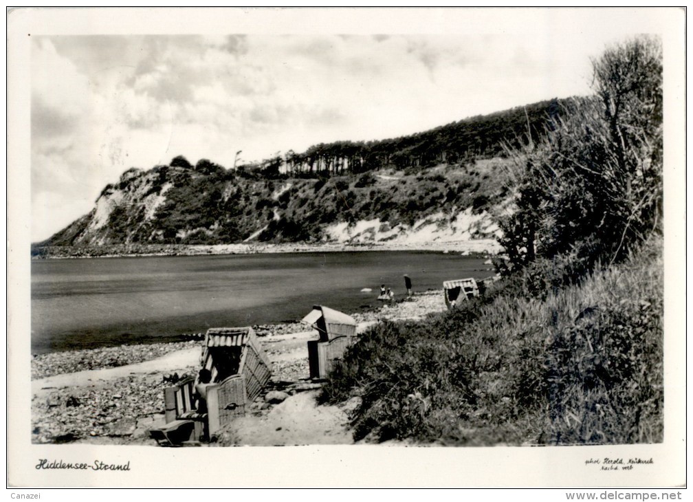 AK Hiddensee, Strand, Gel, 1958 - Hiddensee