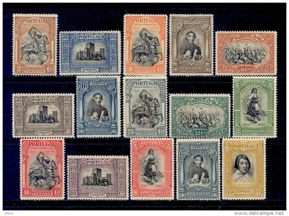 ! ! Portugal - 1927 2nd Independence (Complete Set) - Af. 420 To 434 - MLH - Ungebraucht