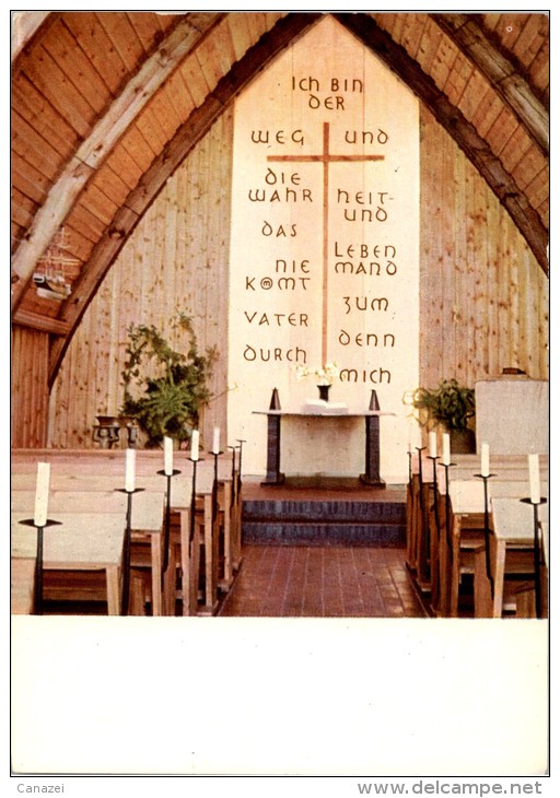 AK Ahrenshoop, Kirche, Innenansicht, Ung, 1966 - Fischland/Darss