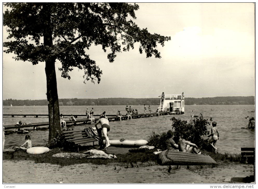 AK Bad Saarow-Pieskow, Saarow-Strand, Am Scharmützelsee, Gel, 1971 - Bad Saarow