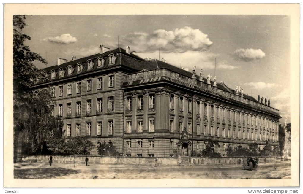 AK Ansbach, Schloß, Gel 1951 (Menschen) - Ansbach