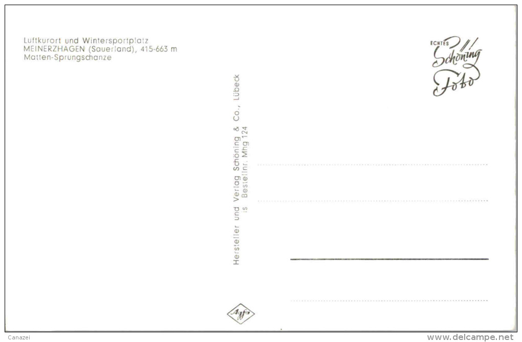 AK Meinerzhagen, Matten-Sprungschanze, Ung - Meinerzhagen