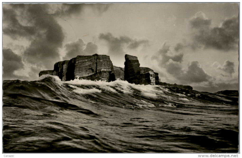 AK Helgoland Bei Schwerer See, Gel 1961 - Helgoland