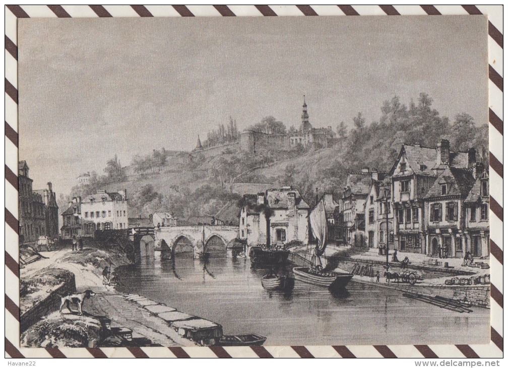 3AD150 DINAN LITOGRAPHIE DE BENOIST LE VIEUX PORT  2 SCANS - Dinan