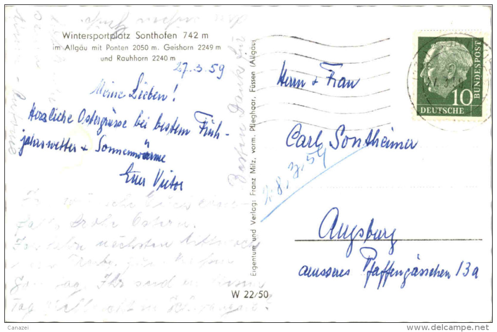 AK Sonthofen, Gel 1959 - Sonthofen