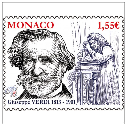 Monaco 2013 Birth Giuseppe Verdi Music Opera Art Traviata Musique 1v Mnh ** - Music