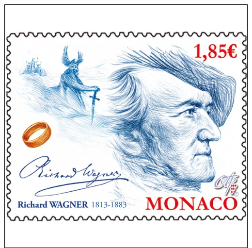 Monaco 2013 Birth Richard Wagner Music Opera Art Nibelung Musique 1v Mnh ** - Musique