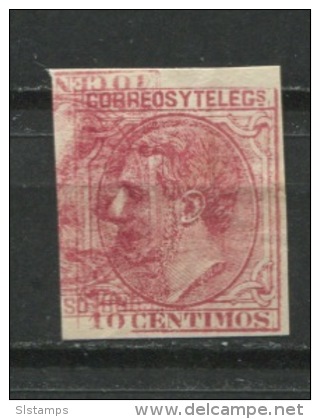 Spain 1879 Sc 244 Double Print .Printer Trial. NG  ERROR - Variétés & Curiosités