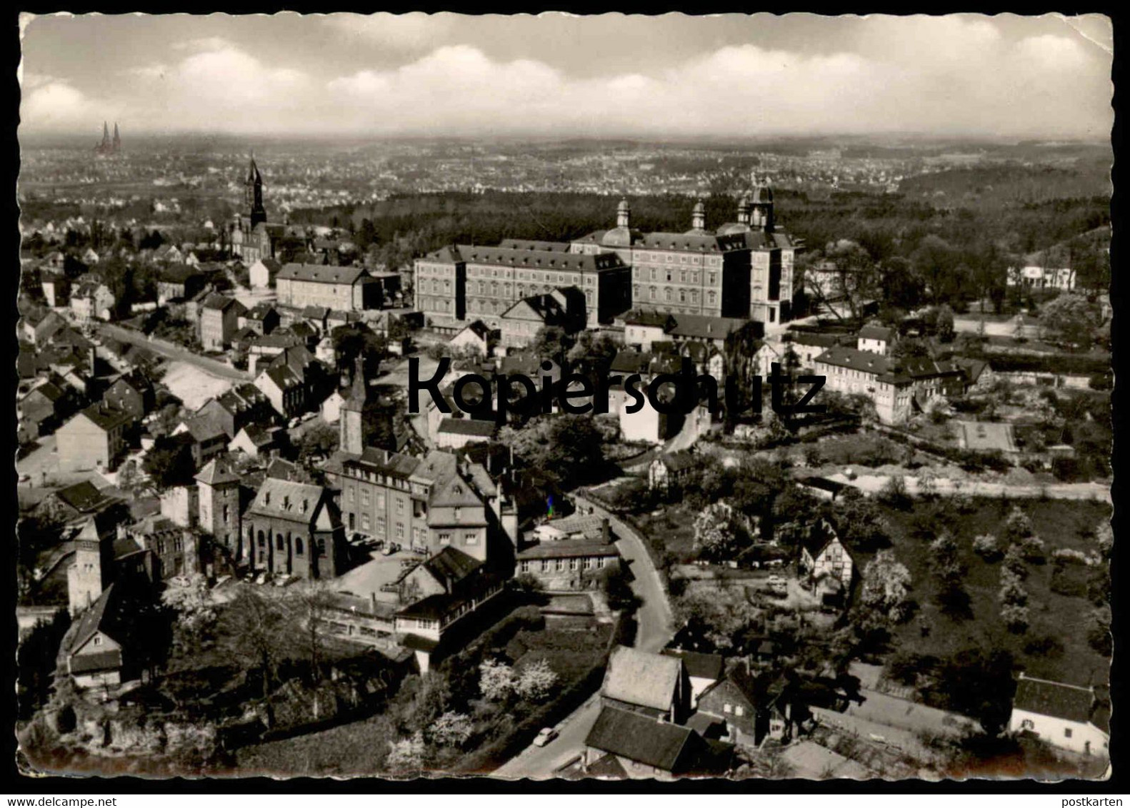 ÄLTERE POSTKARTE SCHLOSSSTADT BENSBERG LUFTBILD Fliegeraufnahme Bergisch Gladbach Ansichtskarte Postcard Cpa AK - Bergisch Gladbach