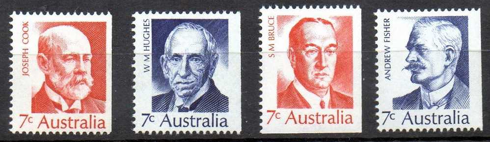 Australia 1972 Prime Ministers Set MNH - Neufs