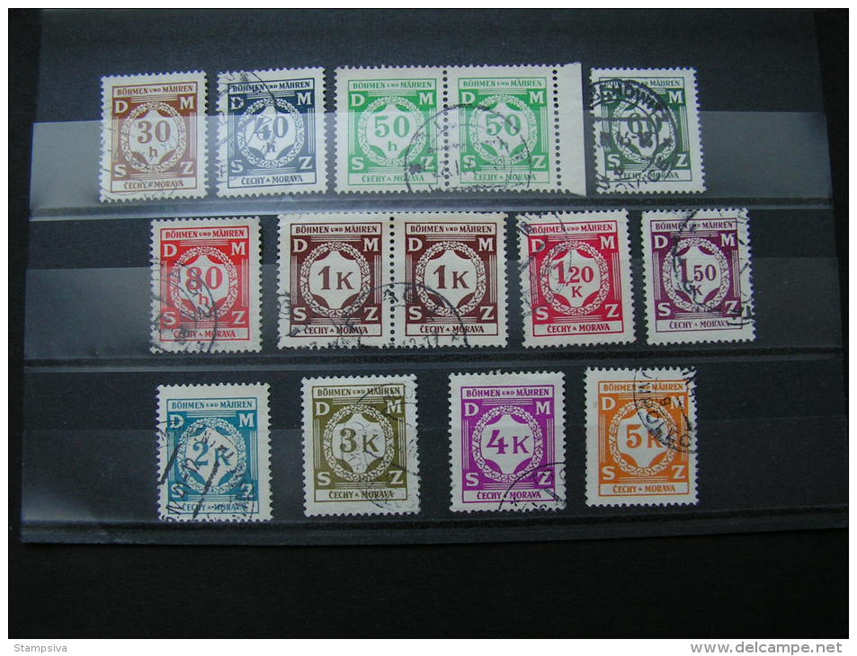 == BM Dienst 1-12      Satz  €  3,50 - Used Stamps