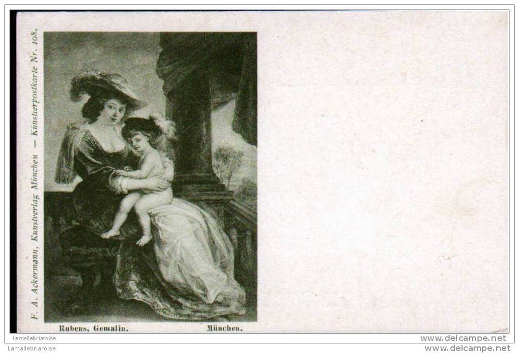 RUBENS, GEMALIN - CARTE A DOS SIMPLE - Artistes